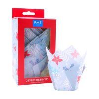 TULIP MUFFIN CASES – FESTIVE FLOWERS PK/24
