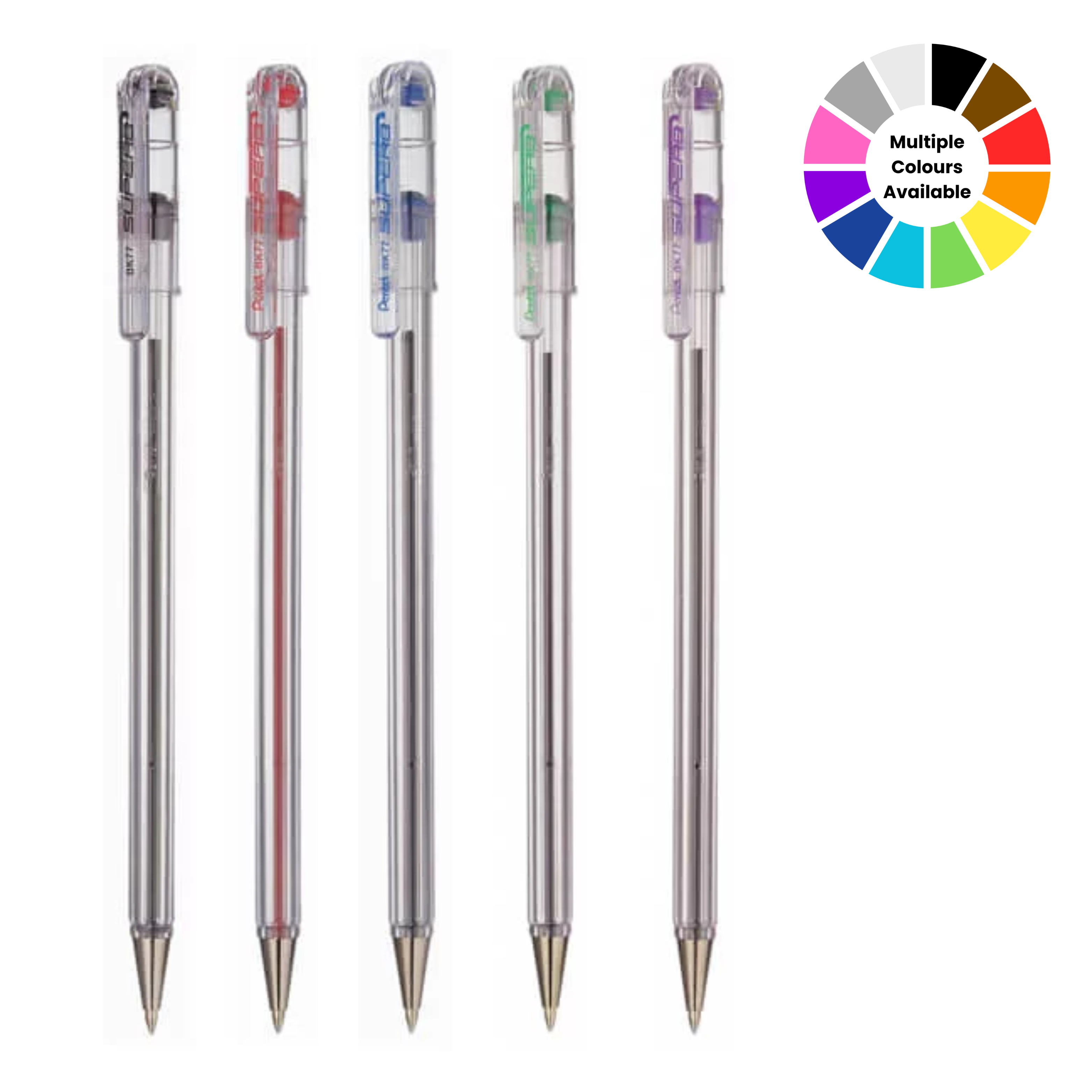 Pentel Superb Ballpoint Pen, 0.7mm, 12/Box