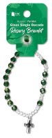 Glass Rosary Bracelet/August/Header Card  (63858)