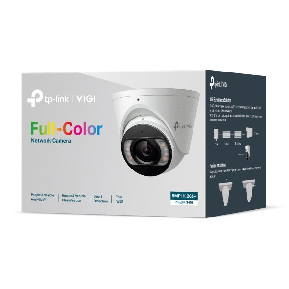 Vigi by TP-Link InSight S455 camera Includes people & vehicle analytics interface