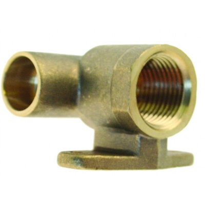 15mm X 1/2in End Feed Fitting Wallplate Elbow