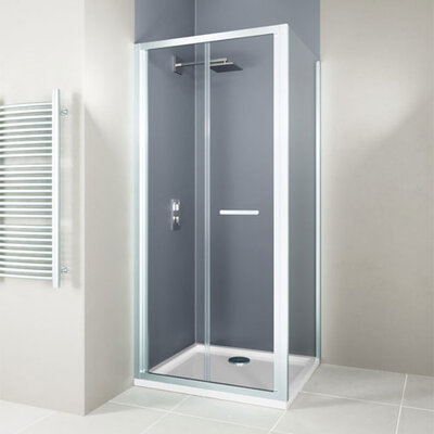 Flair Hydro Express Bi-Fold Silver Shower Door