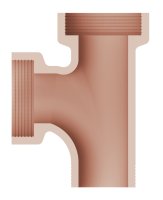 TRADITIONAL SALT GLAZE DRAIN 100mm x 100mm SQUARE CHANNEL JUNCTION LEFT HAND