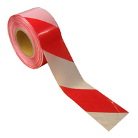 Red and White Barrier Tape