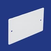 SQR BLANK PLATE 2 GANG PVC