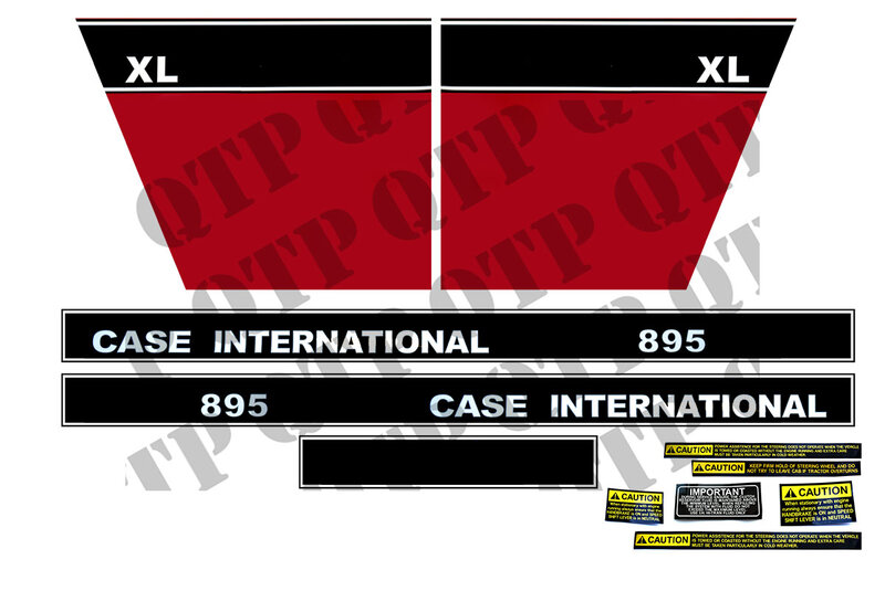 stickers case international 895L decals