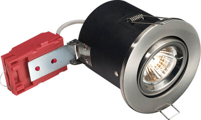 IP65 Fire-Rated LV Shower Downlight Brushed Chrome