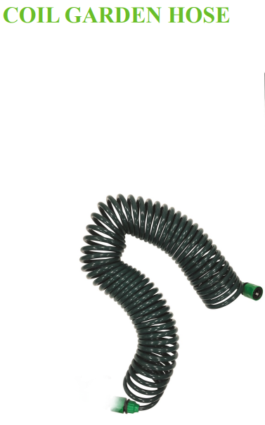 25 FT COIL GARDEN HOSE