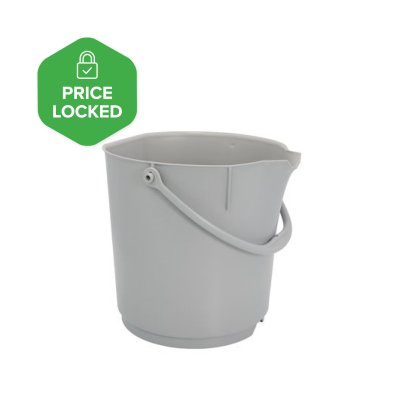 Foodgrade production bucket - 15 ltr, grey