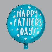 Teal 'Happy Father's Day' Round 20" Foil Balloon