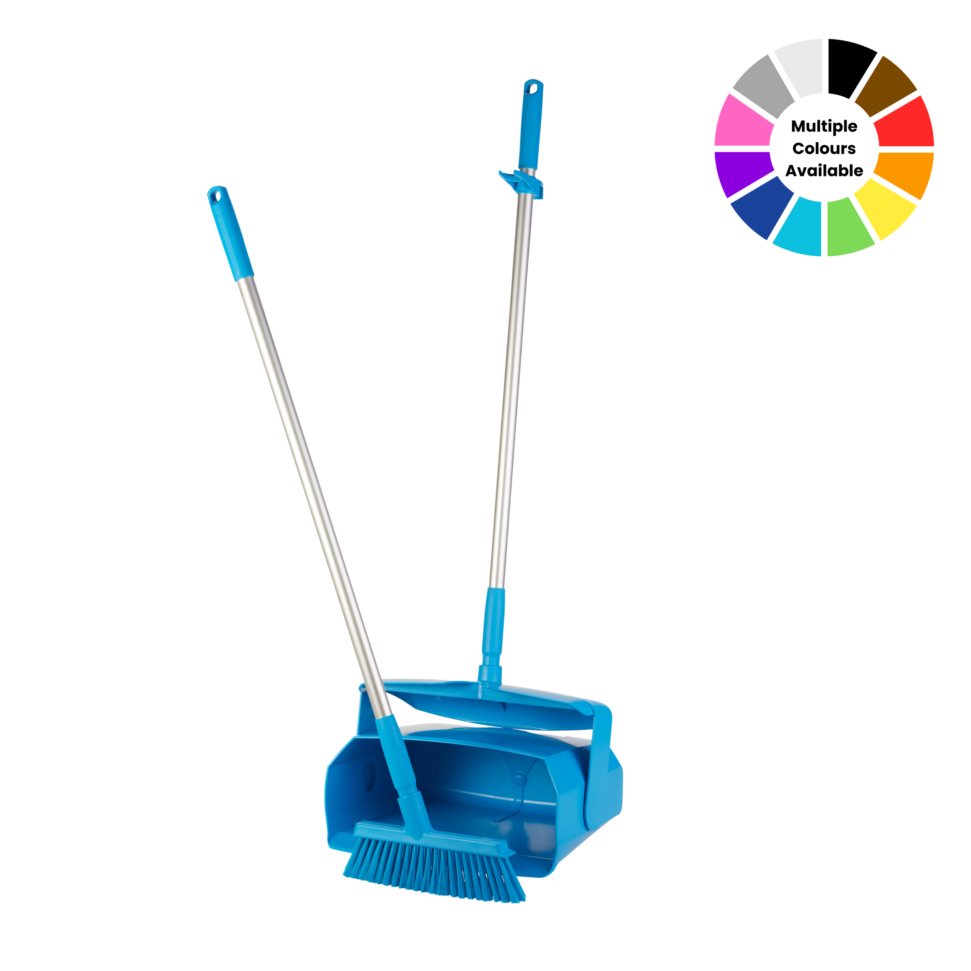 Dustpan Set, Closable with Broom, 350mm