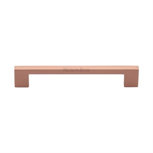 C0337 160-SRG - Heritage Brass Cabinet Pull Metro Design 160mm CTC Satin Rose Gold Finish