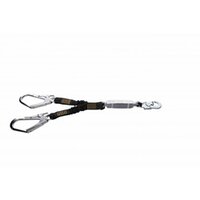 BW-260 .9, .9M DBLE WEBB LANYARD W/SCAFF & SNAP HOOK