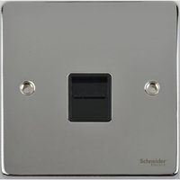 Schneider Ultimate Low Profile Master Phone point Polished Chrome with Black Insert | LV0701.0243