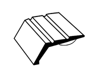 289 SLOPE EDGE 8mm MATT SILVER STICK DOWN 9FT x 10