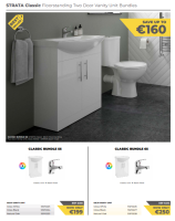 STRATA CLASSIC FLOORSTANDING 55CM UNIT OAK & BASIN MIXER PACK