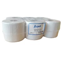 Prima Centrefeed Roll White 2Ply 150m x 6 rolls