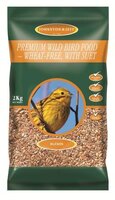 J&J Premium Wild Bird Wheat Free with Suet 2kg