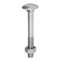 BZP COACH BOLT/NUT M10 x 130mm CUP SQUARE HEX