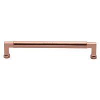 C0312 203-SRG - Heritage Brass Cabinet Pull Bauhaus Design 203mm CTC Satin Rose Gold Finish