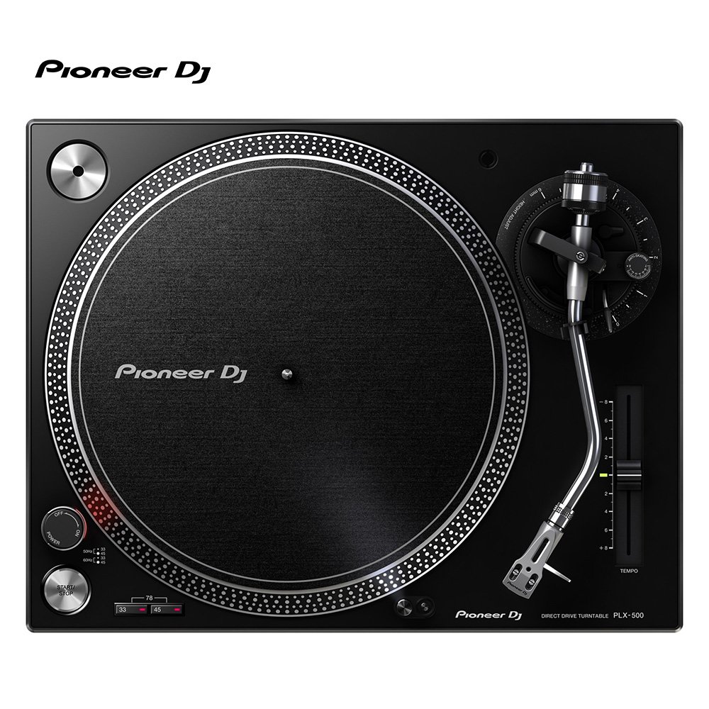 Pioneer DJ PLX-500-K (Black) | High-torque, direct drive turntable