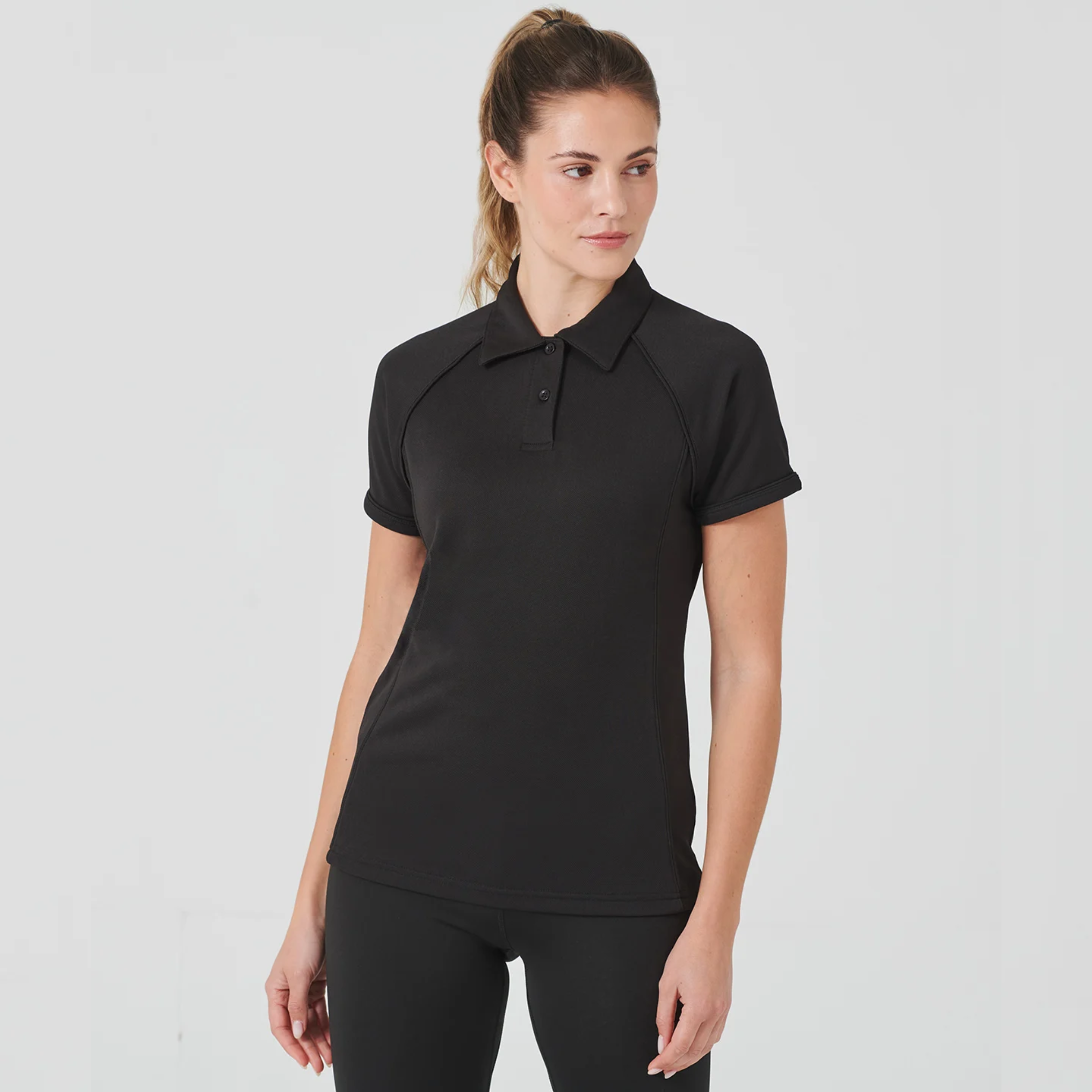 Finden + Hales Ladies Performance Piped Polo Shirt