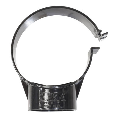 Polypipe 110mm SG70 Black Strap Boss Side Clip