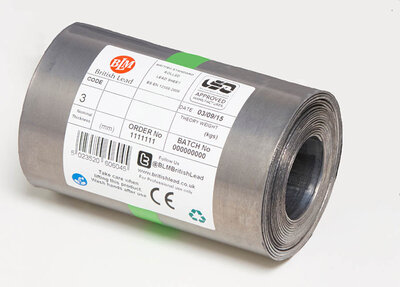 British Lead Mills Code 3 Lead 3m x 240mm 32403