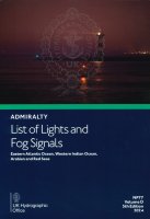 ADMIRALTY List of Lights and Fog Signals - NP77 Eastern Atlantic Ocean, Western Indian Ocean, Arabian and Red Seas Vol. D
