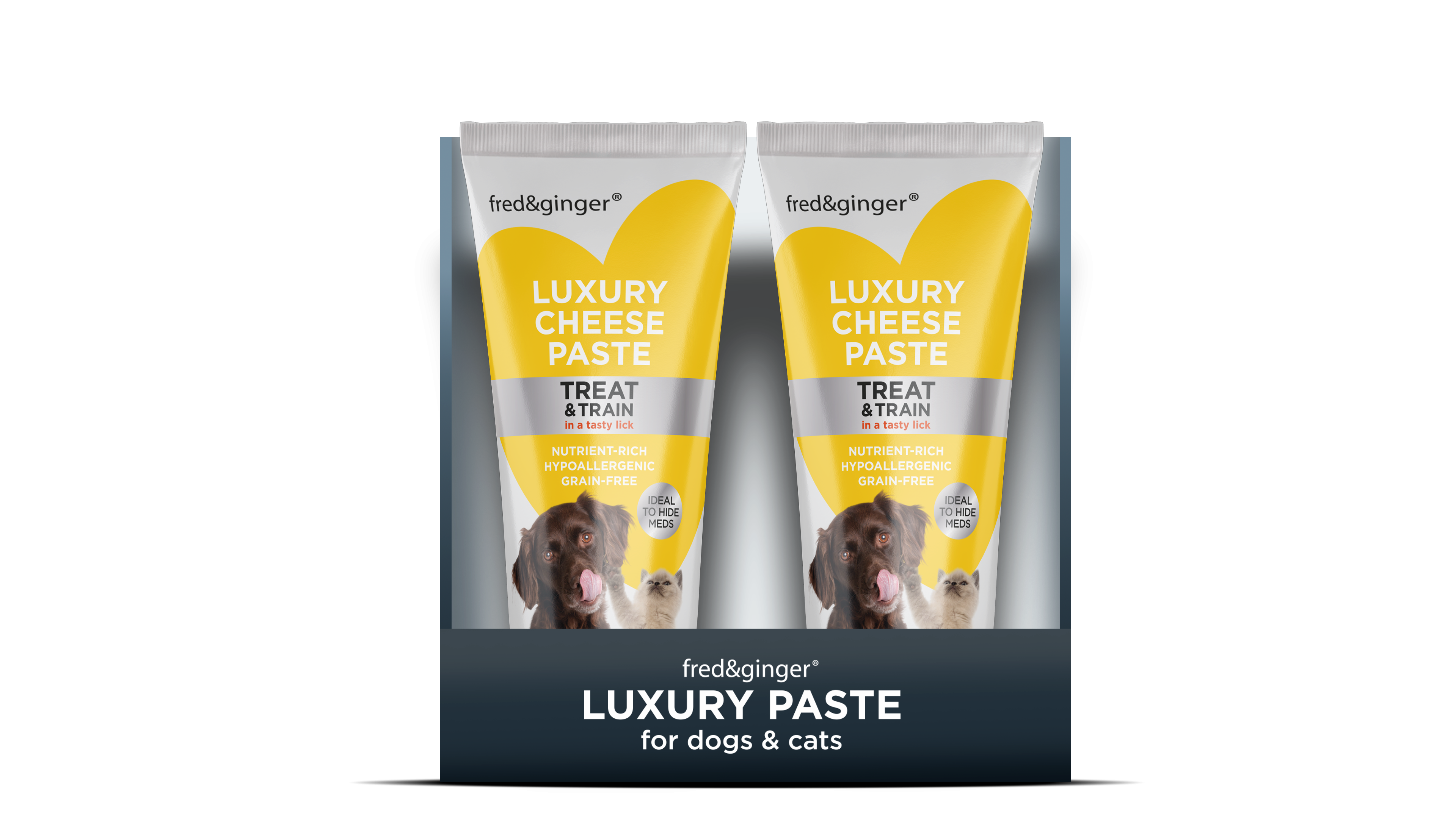Fred & Ginger Luxury Cheese Paste For Cats and Dogs 12x75gm
