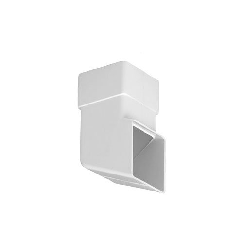 Titan SQ Flow Downpipe Toe - White