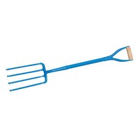 DIGGING FORK SOLID FORGED  990mm BLUE