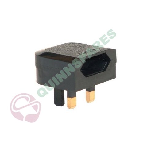 European 5A Converter Plug Black