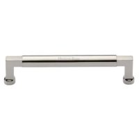 C0312 160-PNF - Heritage Brass Cabinet Pull Bauhaus Design 160mm CTC Polished Nickel Finish