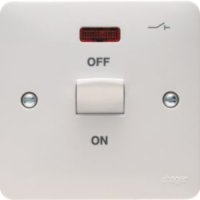 Hager Sollysta 1G 50A DP Switch White WMDP50N