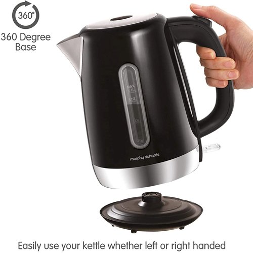 Morphy Richards Equip Black Jug Kettle 1.7L | 102783