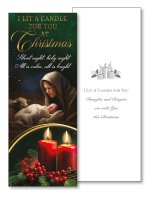 Christmas Card/I Lit A Candle For You/1 Design   (97839)