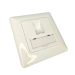 Blake UK 1-Port Outlet Plate Multimedia Keystone - BLA-KEY-OUT-1