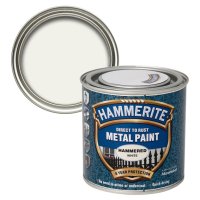 Hammerite White Hammered Metal Paint Tin