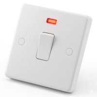 Slimline 20 Amp Double Pole Switch with Pilot Light