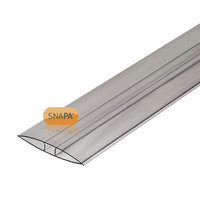 Twinwall Roofing Clear H Section 10mm 3/3.5 Metre