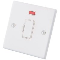 White 13A Unswitched Spur Neon 6011-041