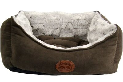 Snug & Cosy Novara Brown Rectangle Bed 76cm
