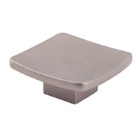 Square Knob Brushed Nickel 56 x 56
