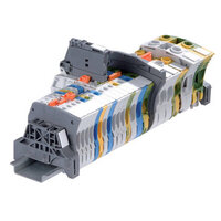 1SNK505064R0000 Entrelec ZS4 4mm2 Screw Clamp Feed Through Terminal Block Brown ZS4-BR