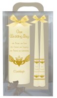 Wedding Candle 8 inch Gift Boxed/Ivory   (86613)