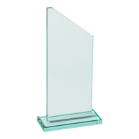 23cm Jade Econ Glass Plaque (Plain Box)