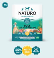Naturo Adult Dog Tray Duck, Rice & Veg 400g x 7