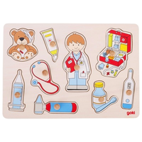 Wooden Peg Puzzle - Doctor