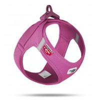 Curli Vest Dog Harness Clasp Air-Mesh Fuchsia Medium